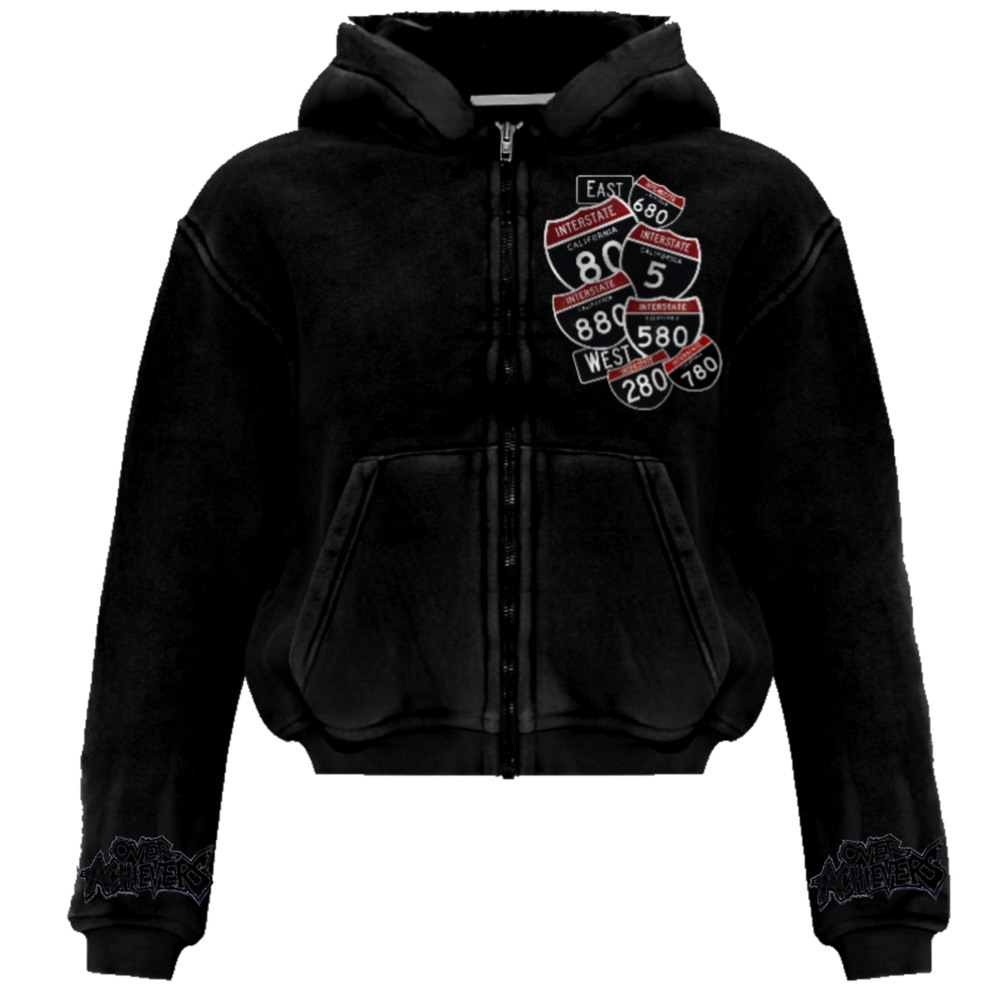 THE BLACK OUT ZIP-UP