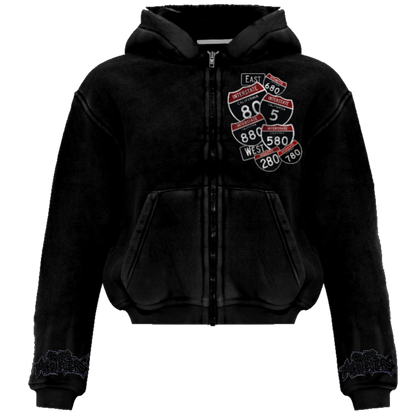 THE BLACK OUT ZIP-UP